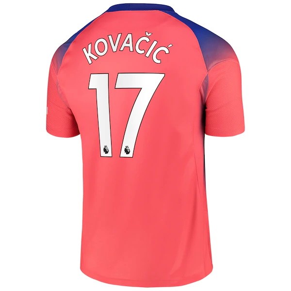 Camiseta Chelsea NO.17 Kovacic Tercera equipo 2020-2021 Naranja
